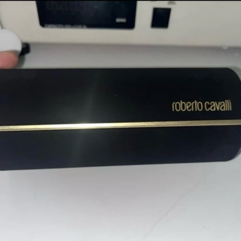 Roberto Cavalli glasses case in Black